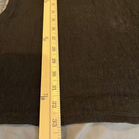 Kendall & Kylie Tie Spaghetti Strap Super Stretch Bodycon Black Dress Size Med - Picture 9 of 10